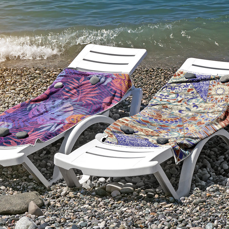 Strandtuch aus hautfreundlicher Mikrofaser mit kreativem Mustermix Brehn