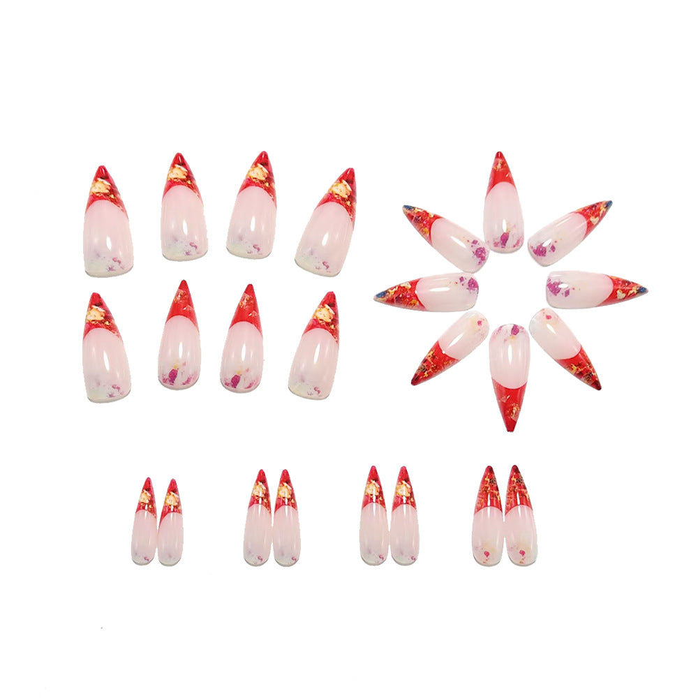 Glitzernde Stiletto-Kunstnägel Brehn