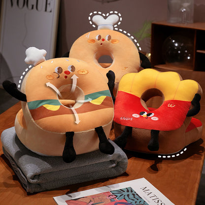 Gepolstertes Kindertoiletten‑Sitzkissen im Donut‑Plüschdesign