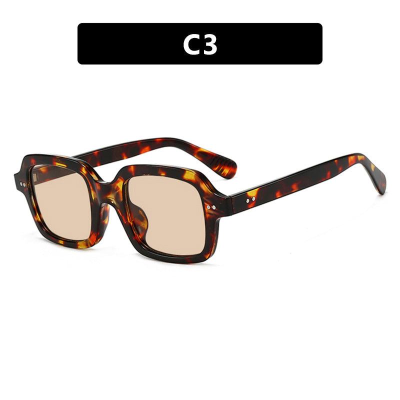 Damen moderne quadratische Sonnenbrille mit breitem Rahmen und elegantem Design Brehn