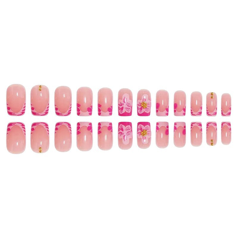 Blumeninspiriertes Acryl-Nagel-Enhancements Brehn