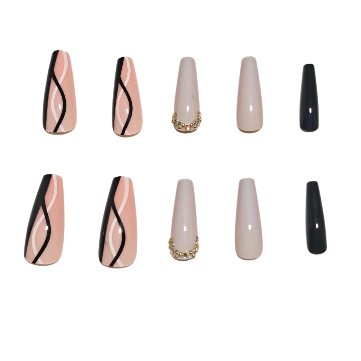 Elegante Stiletto-Nagelkunstverlängerungen Brehn