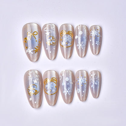 Urlaubs-themed Press-On Nagelkunst
