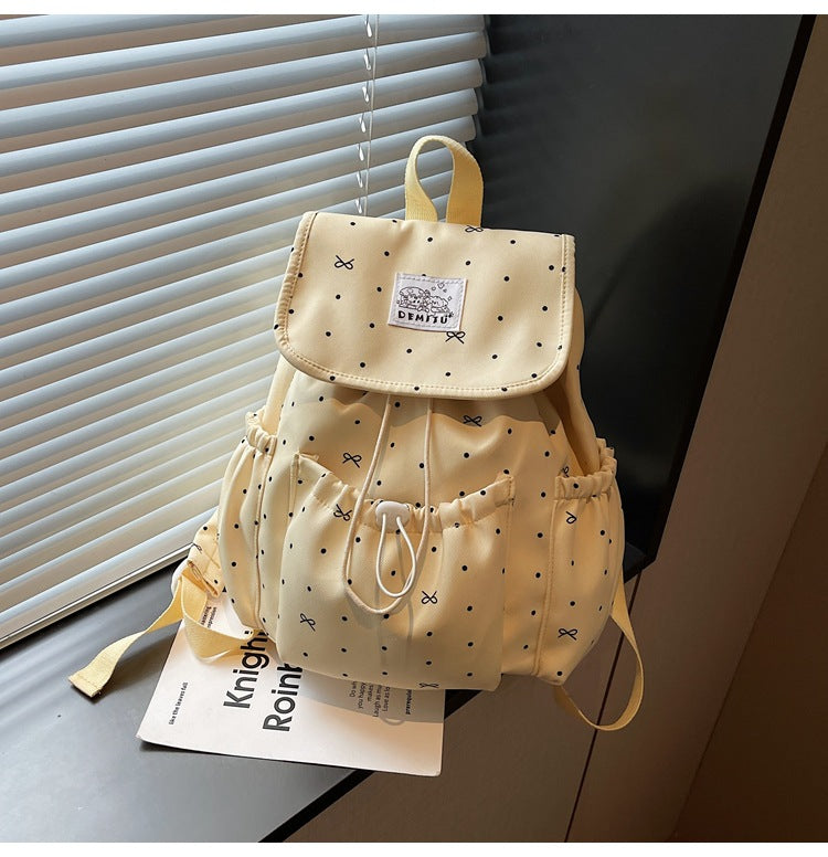 Lässiger Kordelzug Schulrucksack
