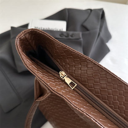 Gewebte strukturierte Tote-Handtasche