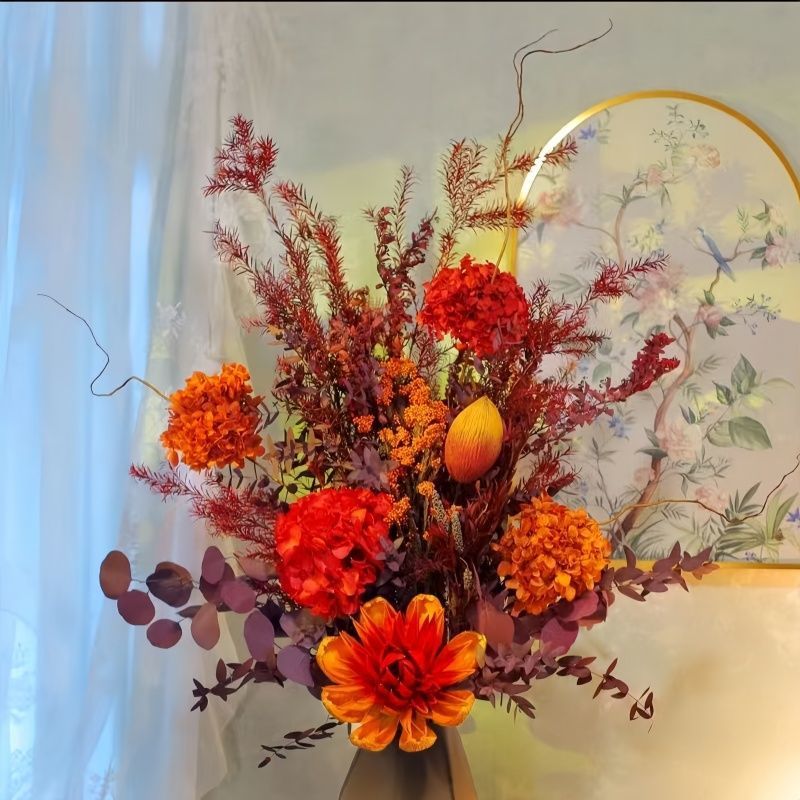Dekorative Blumenvase Arrangement