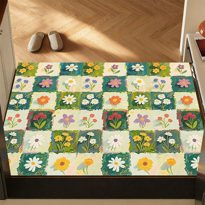 Dekorativer floraler Teppich
