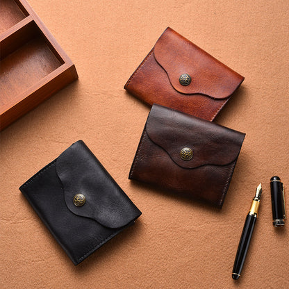 Vintage-inspiriertes Leder-Kartenetui