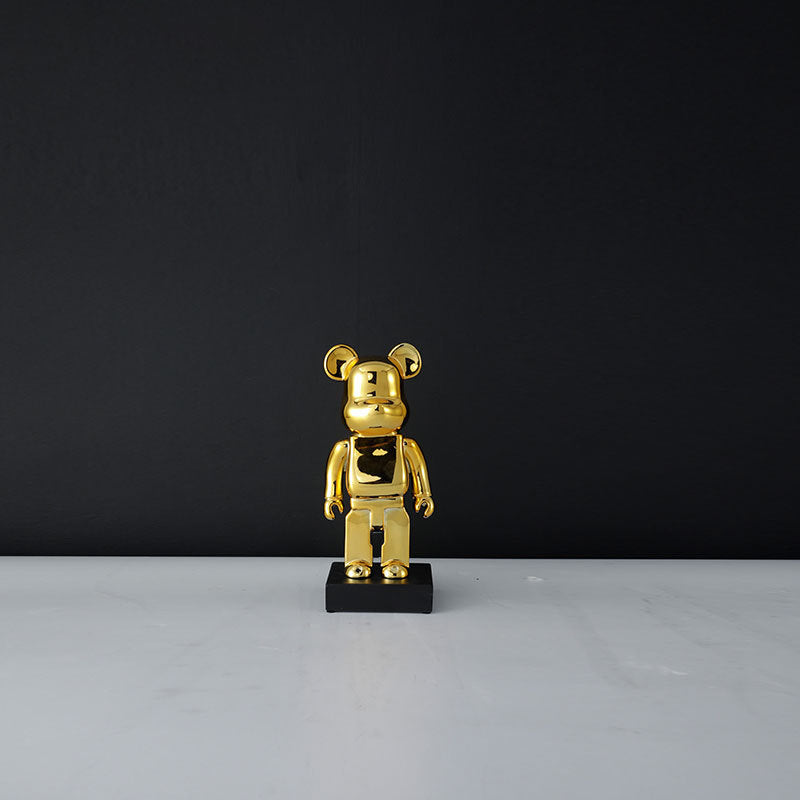 Goldene dekorative Bärenfigur
