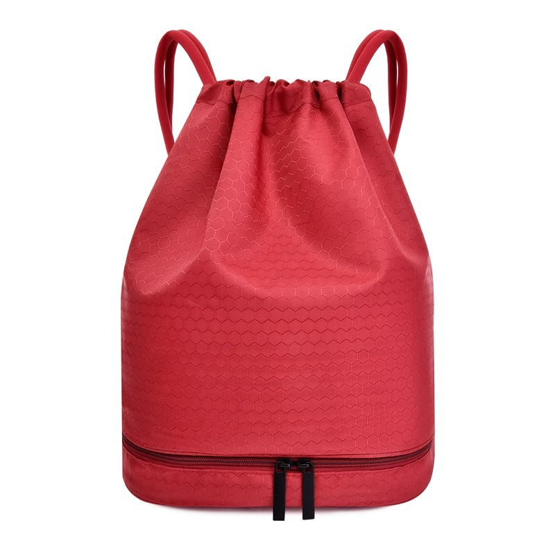 Leichter Hexagonmuster Kordelzug Rucksack Brehn