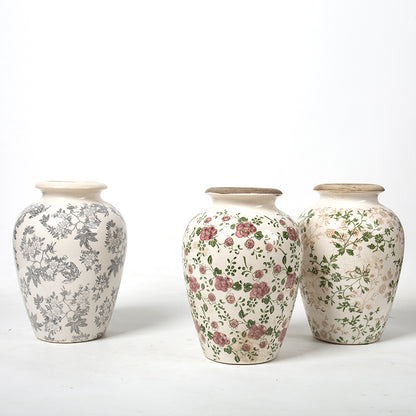 Elegante florale Keramikkaraffe Brehn