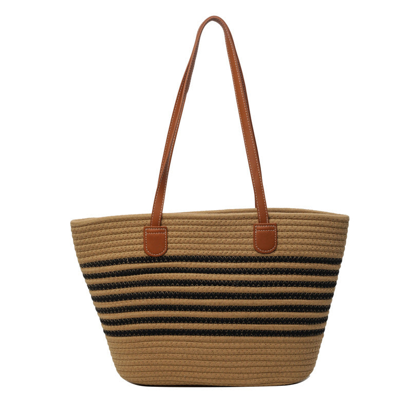 Stylische gestreifte Strandtasche Brehn