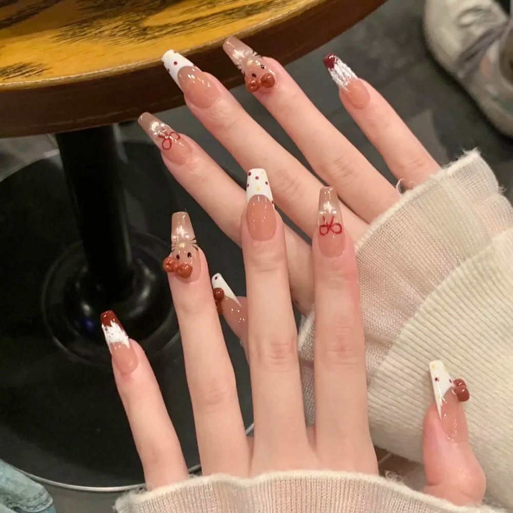 Themenhafte Press-On Nagelkunst Set Brehn