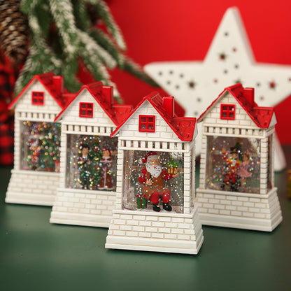 Beleuchtetes Weihnachtsdorf mit beweglichen Figuren Brehn