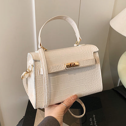 Luxuriöse Krokodil Prägung Handtasche