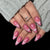 Elegante mandelförmige Press-On-Nagelset Brehn