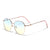 Damen geometrische Sonnenbrille im eleganten Design Brehn
