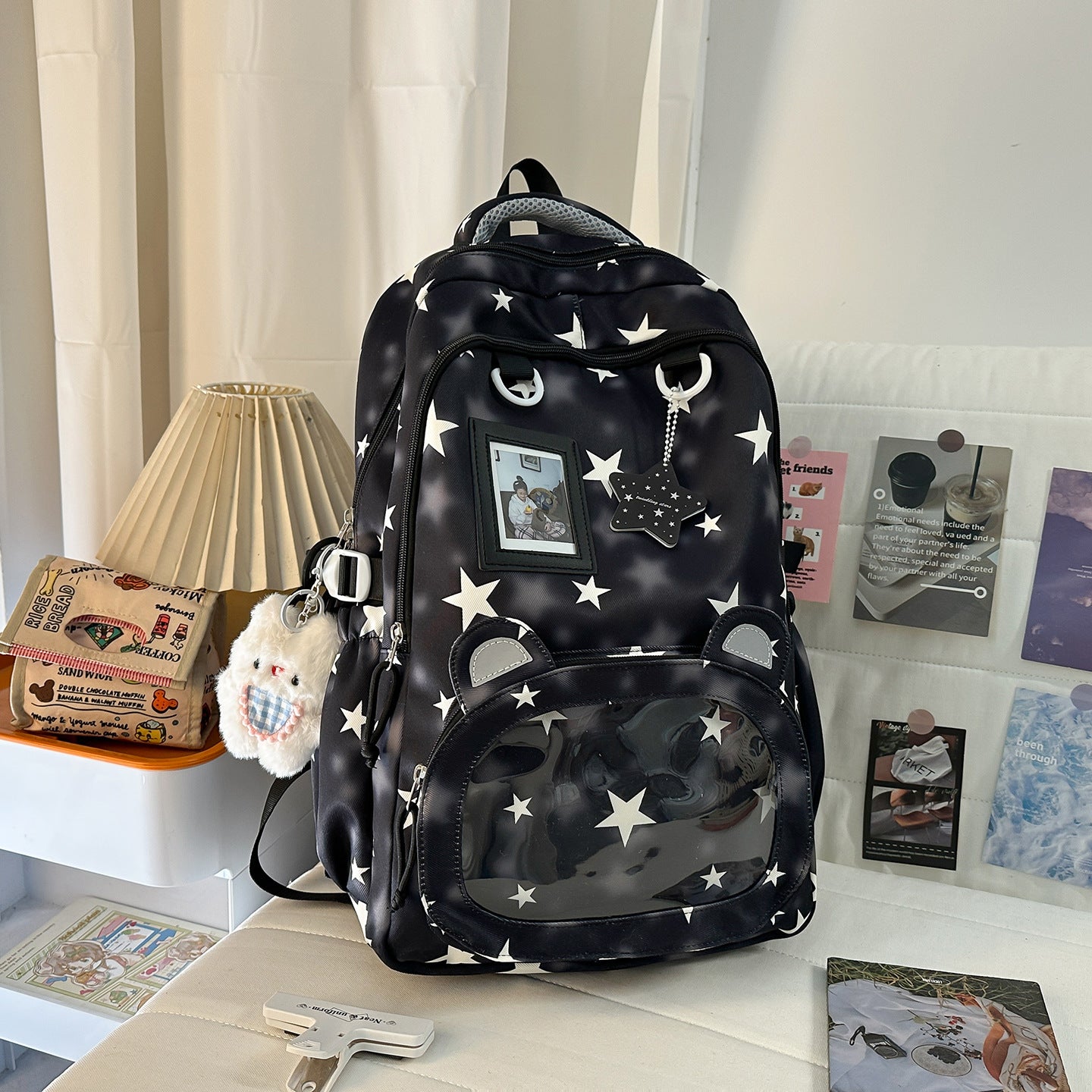 Rucksack mit Niedlichen Applikationen und Durchdachtem Stauraum Brehn