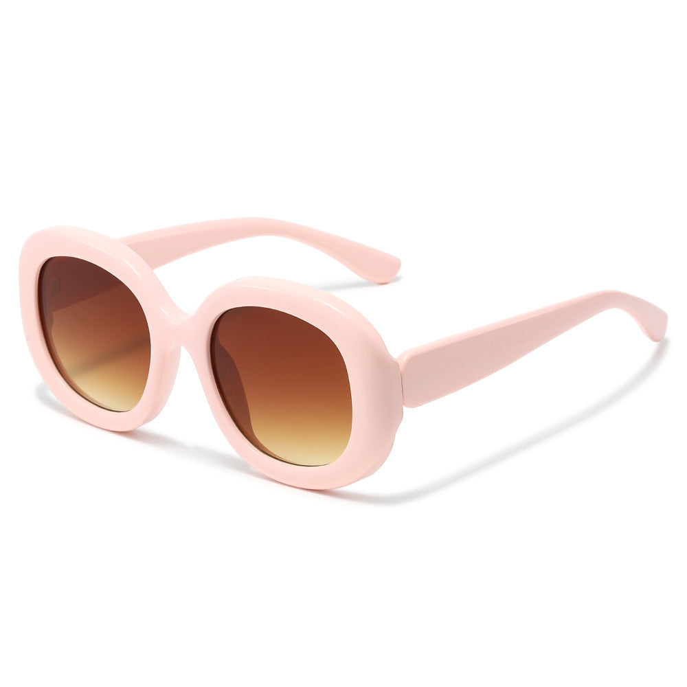 Modebewusste Retro-inspirierte runde Sonnenbrille Brehn