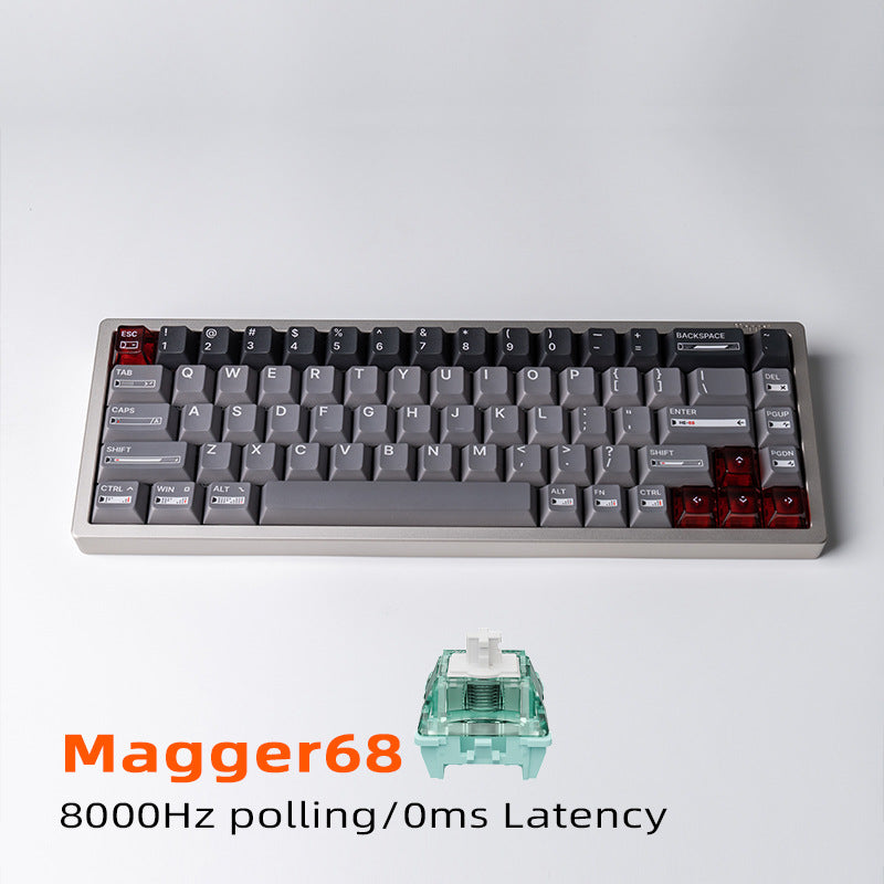 68-Tasten Mechanische Tastatur mit ultra-reagierenden Schaltern Brehn