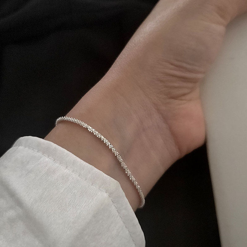 Schlank verstellbares Kristallknöchelarmband Brehn