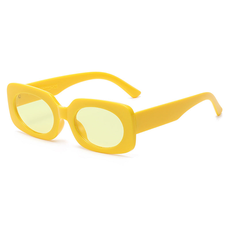 Damen Modische Sonnenbrille mit einzigartigem transparentem Rahmen Brehn