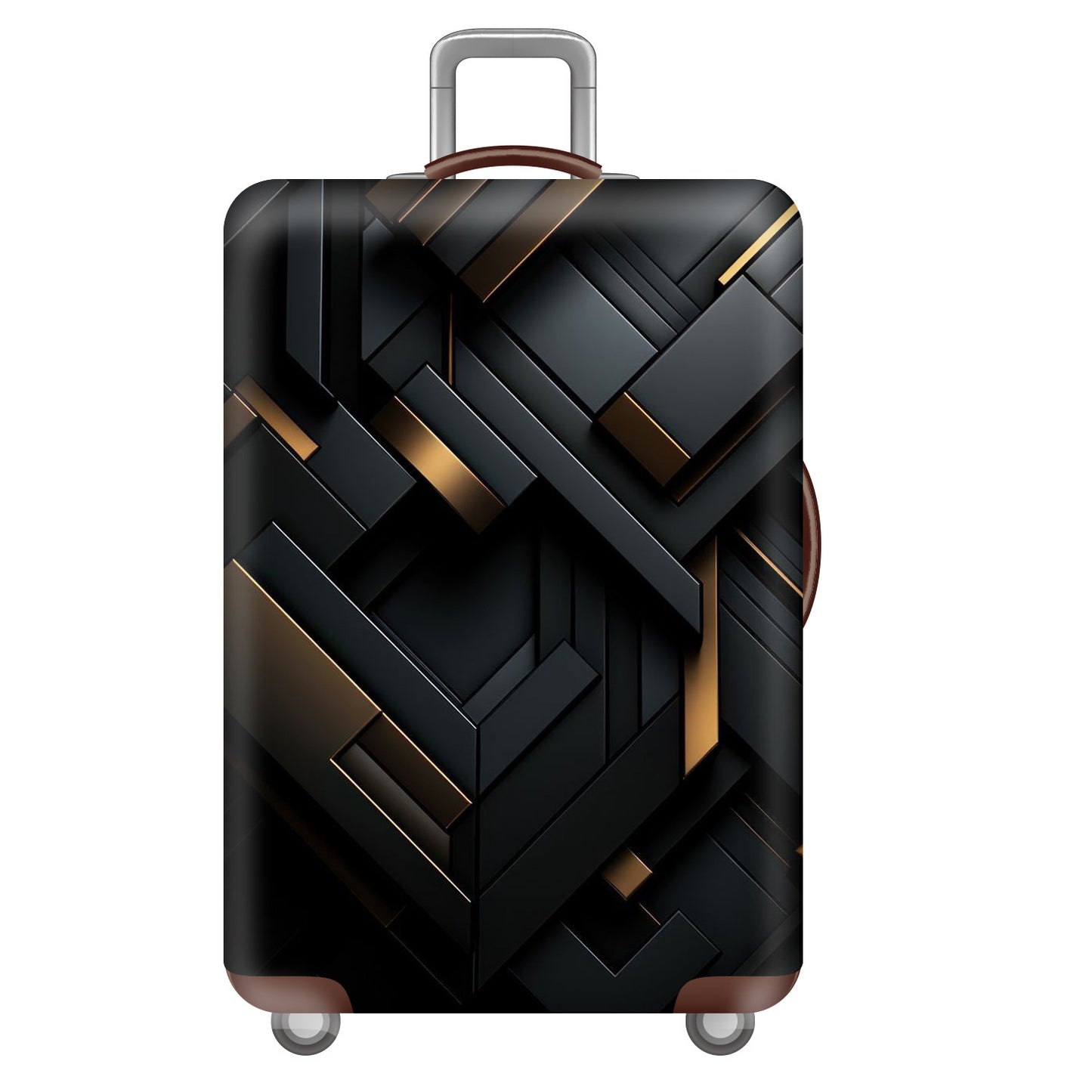 Unisex nan großer Hartschalenkoffer mit robustem Trolleygriff und elastischem Motivschutzcover Superhelden-Design Brehn