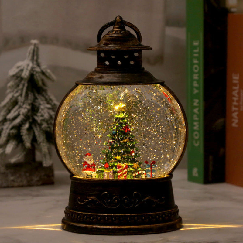 LED Schneekugel-Laterne Brehn