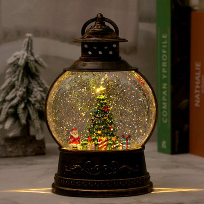 LED Schneekugel-Laterne Brehn