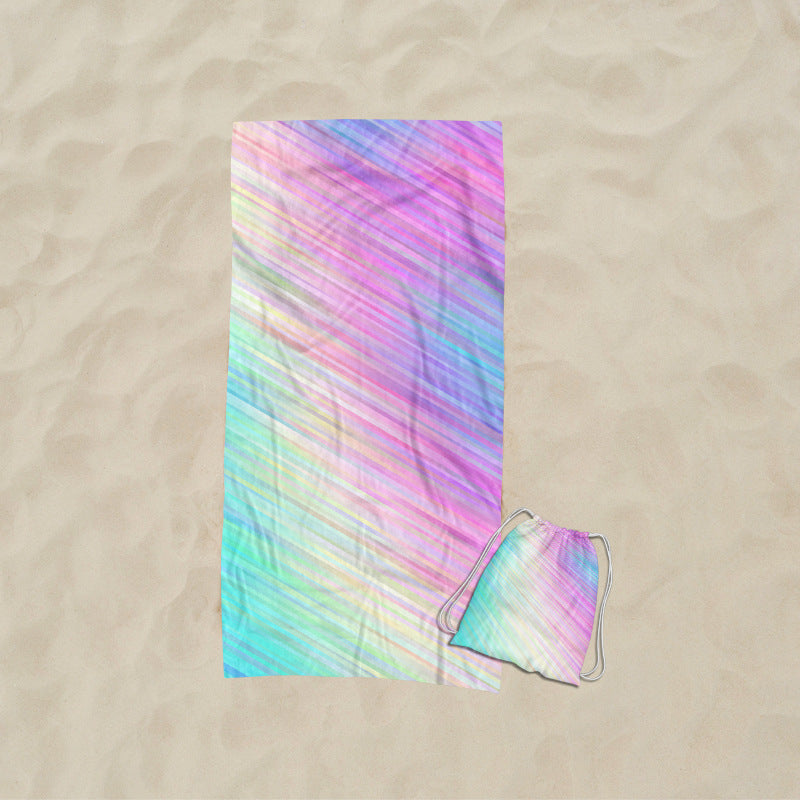 Strandtuch mit kunstvollem Wellendesign Brehn