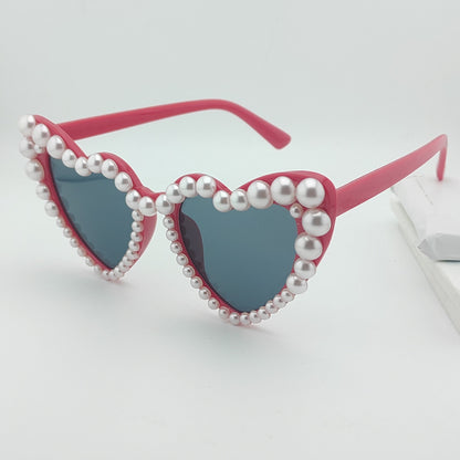 Herzförmige, perlenverzierte Sonnenbrille Brehn