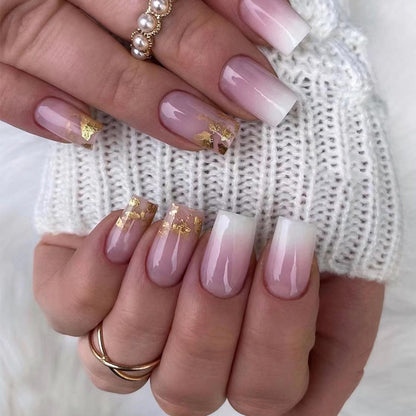 Kunstvolle Gel-Nägel mit Glitzer und Ombre-Effekt Brehn