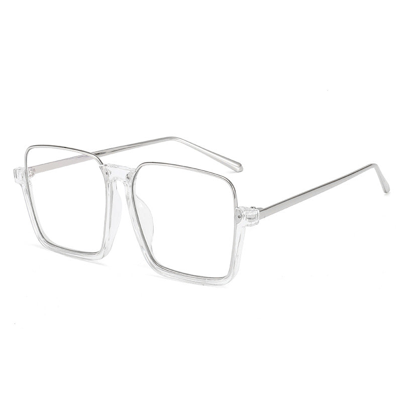 Damen quadratische Sonnenbrille mit transparentem Rahmen und polarisierenden Gläsern Brehn