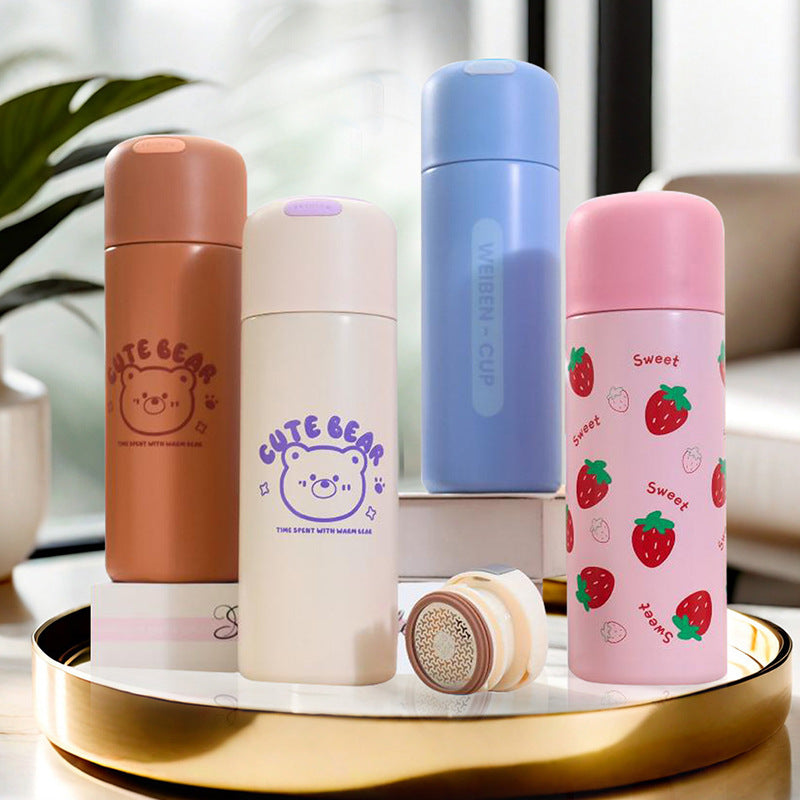 Damen Isolierte Trinkflasche mit fruchtigem Design und ergonomischem Tragegriff Brehn