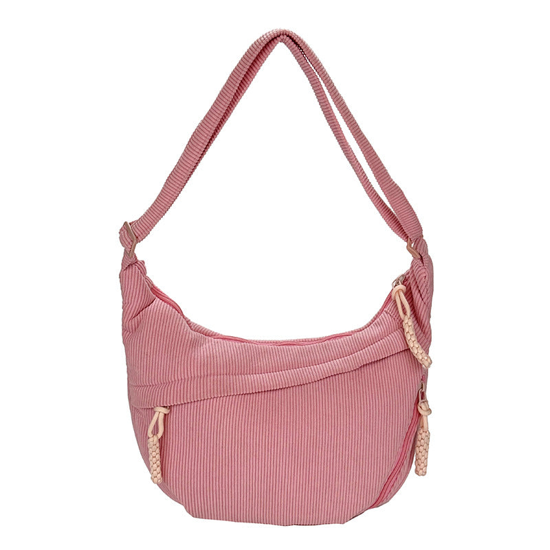 Schultertasche mit Kunstvollem Fächerdesign Brehn