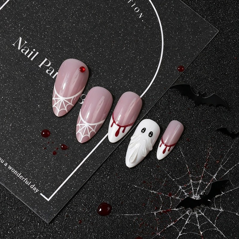 Kreatives Halloween-Themen Press-On Nail Set Brehn