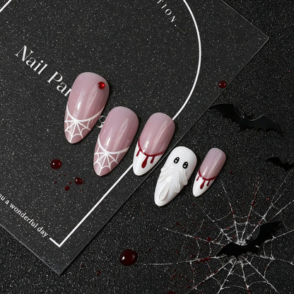 Kreatives Halloween-Themen Press-On Nail Set Brehn