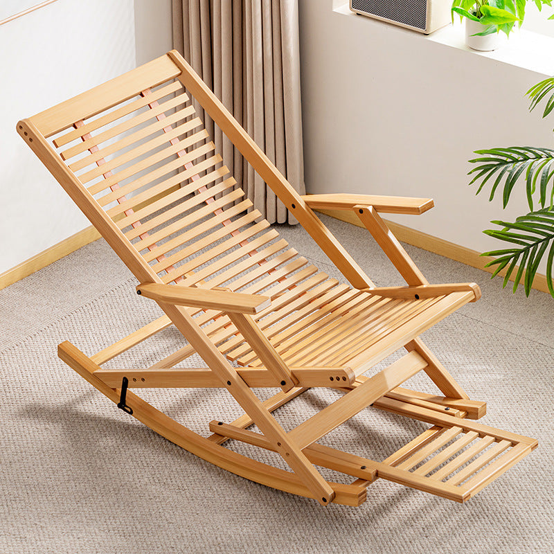 Hochwertiger Relaxsessel Mit Klappbarem Design Und Robustem Holzgestell Brehn