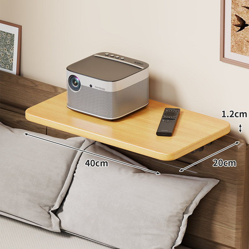 Slim Floating Kopfteil Nachttischregal mit ultra-dünnem Profil und abgerundeten Ecken