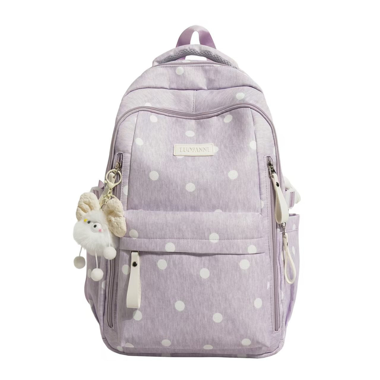 Polka Dot Mehrfach-Taschen Rucksack Brehn