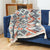 Damen Gemusterte Kuscheldecke mit Fransen und geometrischem Design Brehn