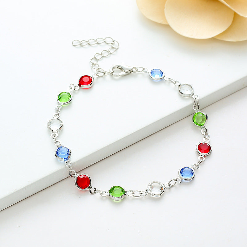 Bunte Edelsteinarmband Brehn