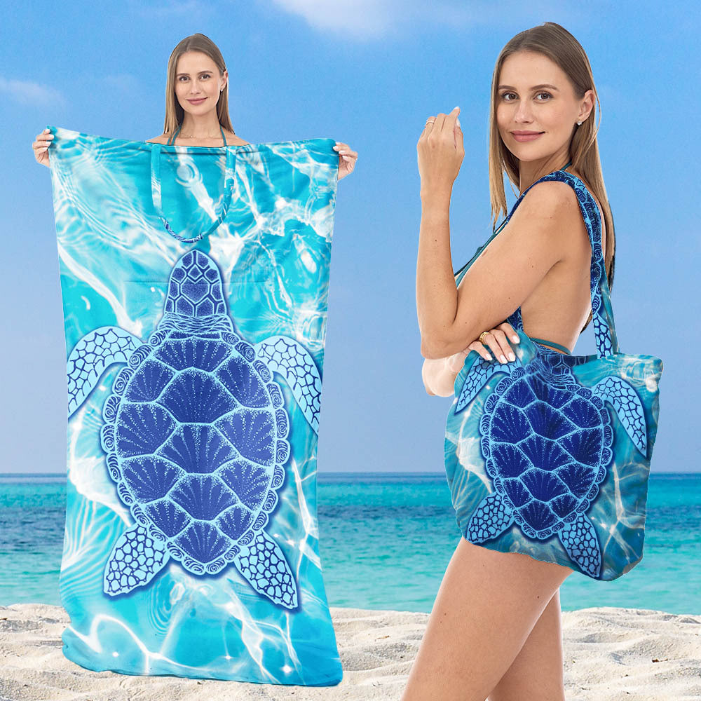 Strandtuch mit eleganten floralen Mustern Brehn
