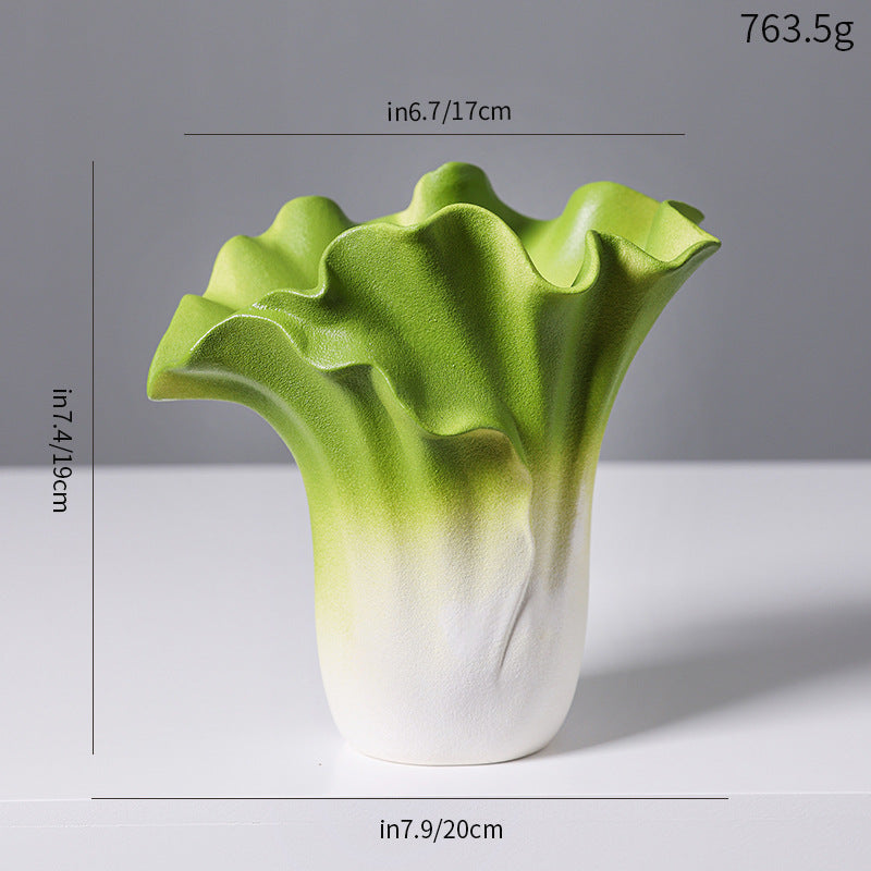 Künstlerische Keramikwellenvase
