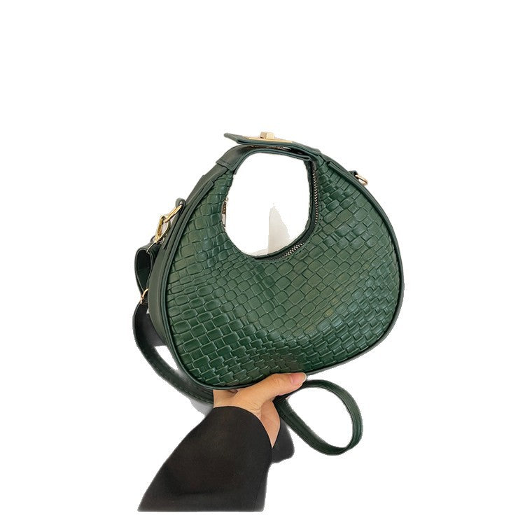 WoTextured Leder Hobo Tasche Brehn