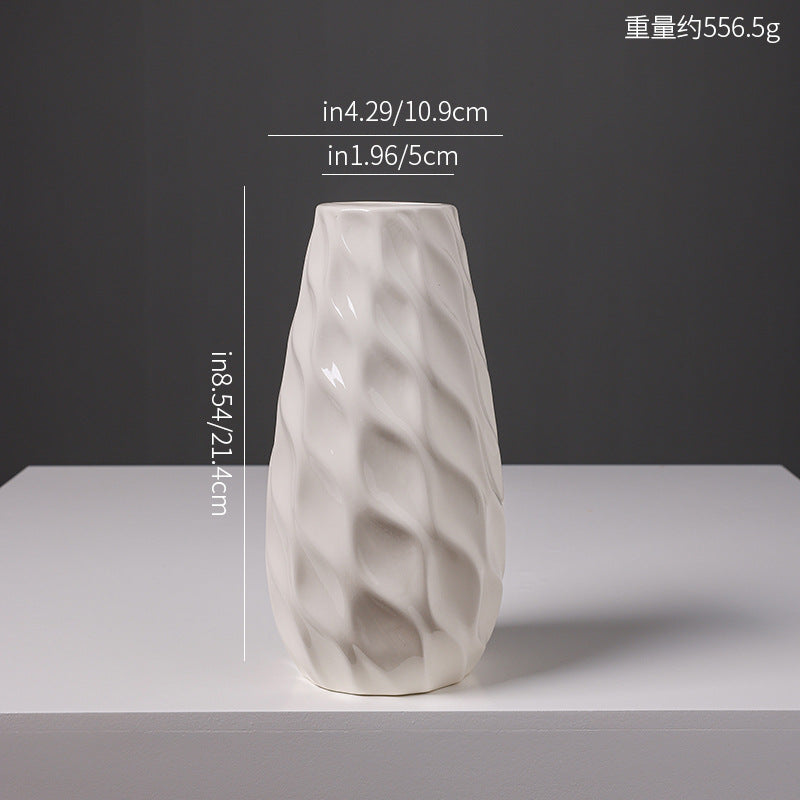 Texturiertes Keramikwaren Blumenvase