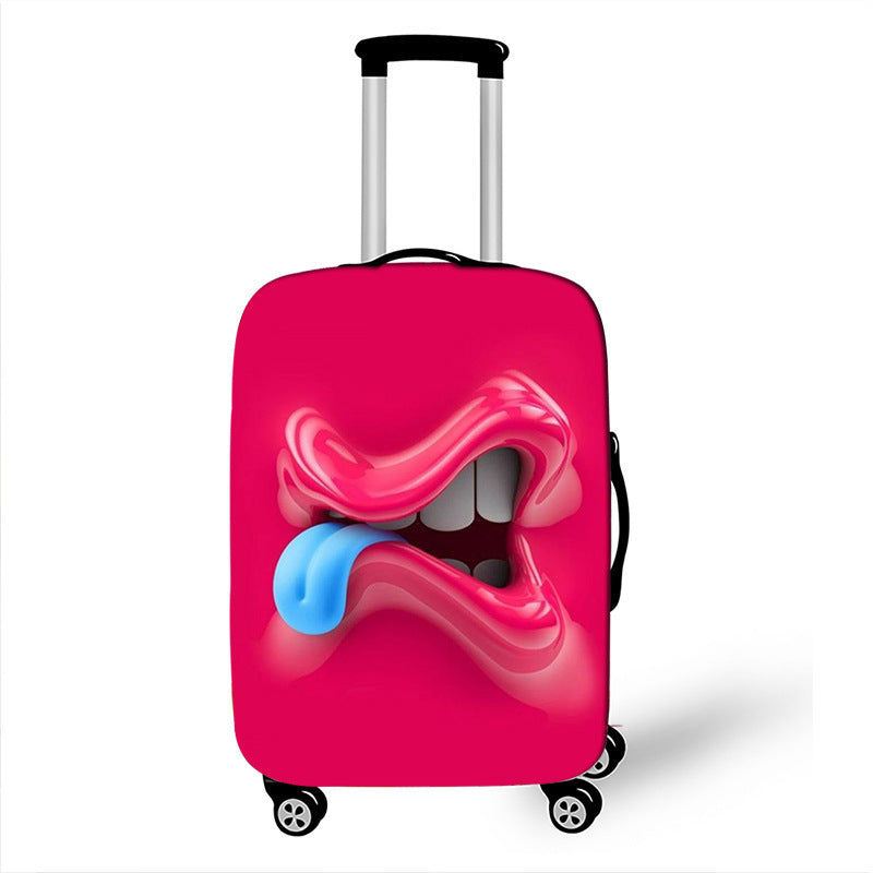 Unisex Hartschalenreisekoffer mit lustigem Cartoon-Gesicht Brehn