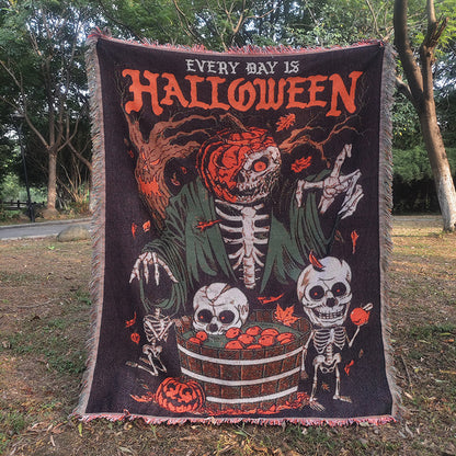 Halloween-Themen Wandteppich-Wurfdecke