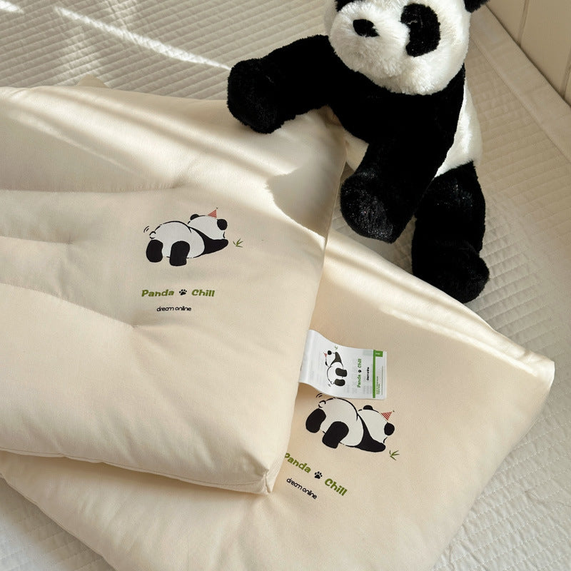 Damen Ergonomisches Kopfkissen mit verspieltem Panda-Motiv Brehn