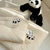 Damen Ergonomisches Kopfkissen mit verspieltem Panda-Motiv Brehn